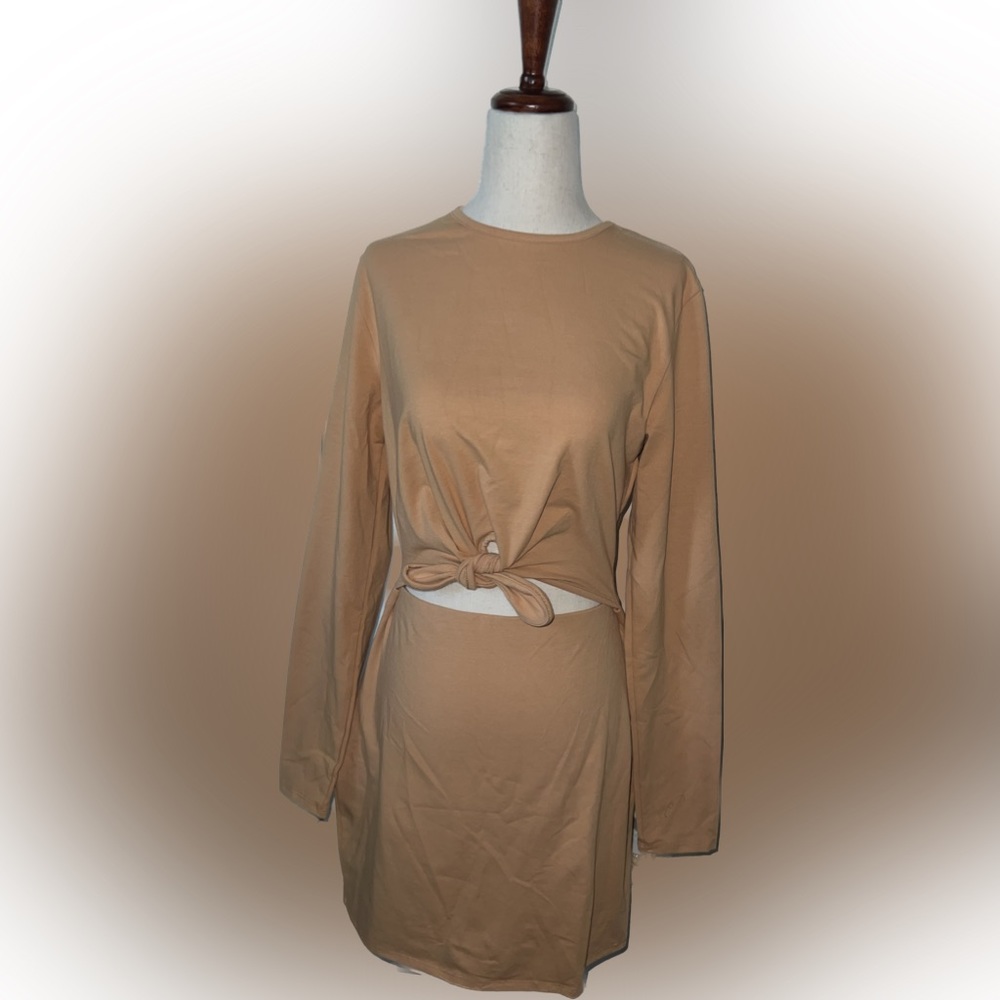 Lovers and Friends- NWT -Darcey Mini Dress - Latte Brown - Sizes: Medium & Large - Picture 3 of 7